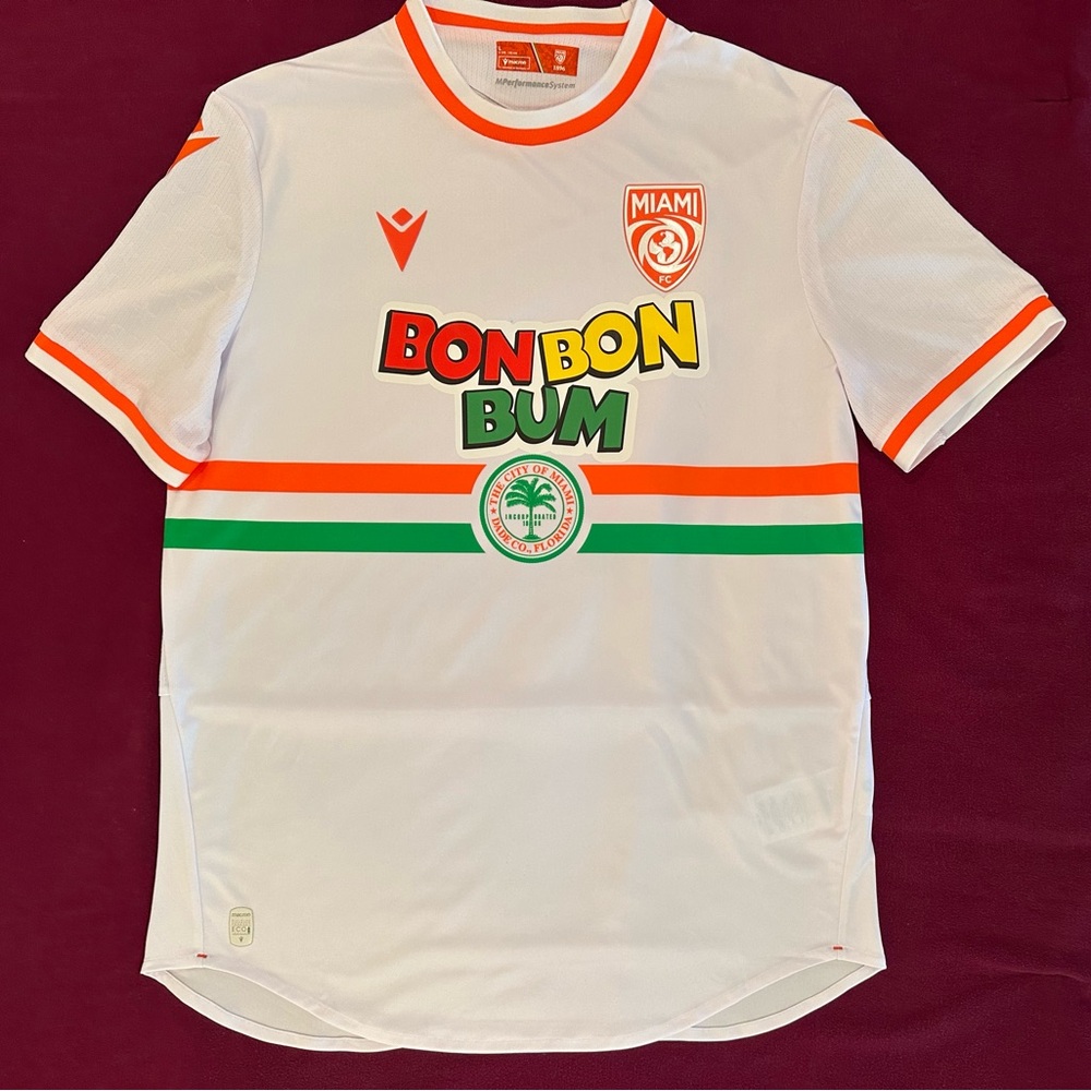 New! Miami Soccer Team Kids Jersey, Size L